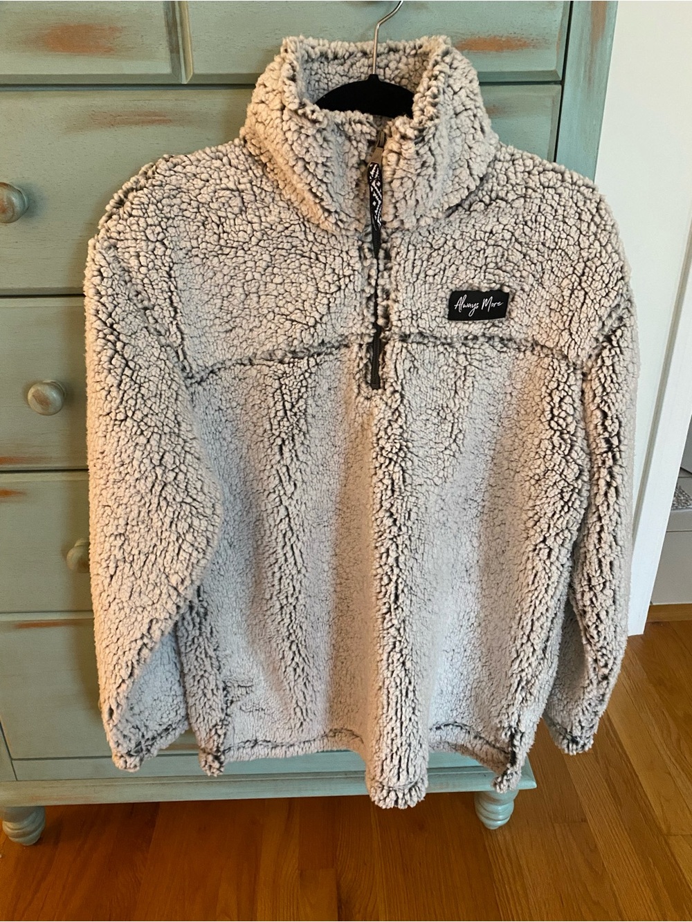 Womenโs Sherpa Half-Zip Pullover - Always More